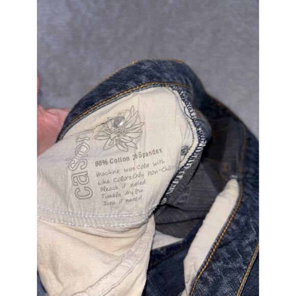 Eddie Bauer women's sz 12P classic blue jeans. Great pair, comf - Picture 6 of 9